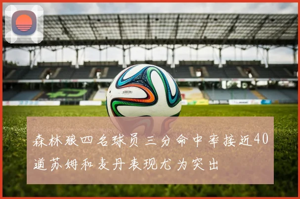 森林狼四名球员三分命中率接近40道苏姆和麦丹表现尤为突出
